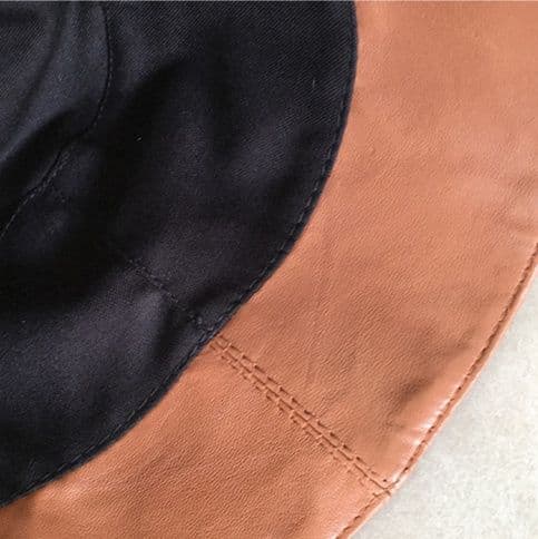 バケットハット なめらか質感 上品バケットハット