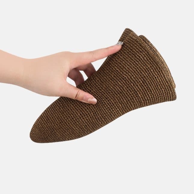 バケットハット ワイドつば手編み　編み物バケットハット