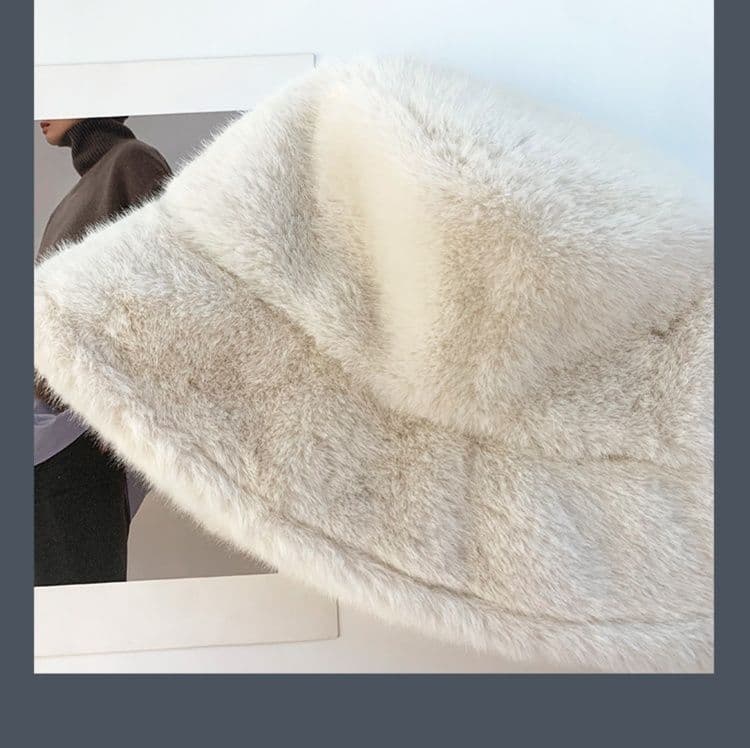 バケットハット ふわもこ雪景バケットハット