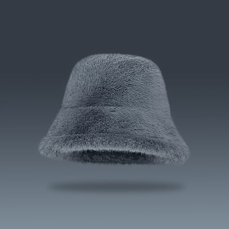 バケットハット ふわもこ雪景バケットハット