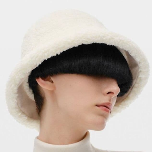 バケットハット もこもこ 冬のあったか バケットファーバケットハット