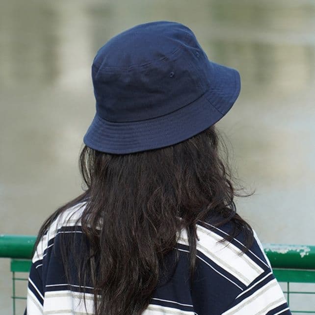 バケットハット 子供~大きめ大人サイズ シンプル風合い 紐付きバケットハット