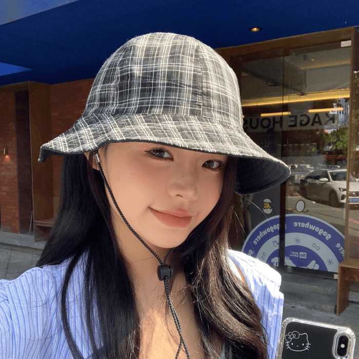 バケットハット 親子コーデでお出かけ リバーシブル帽子
