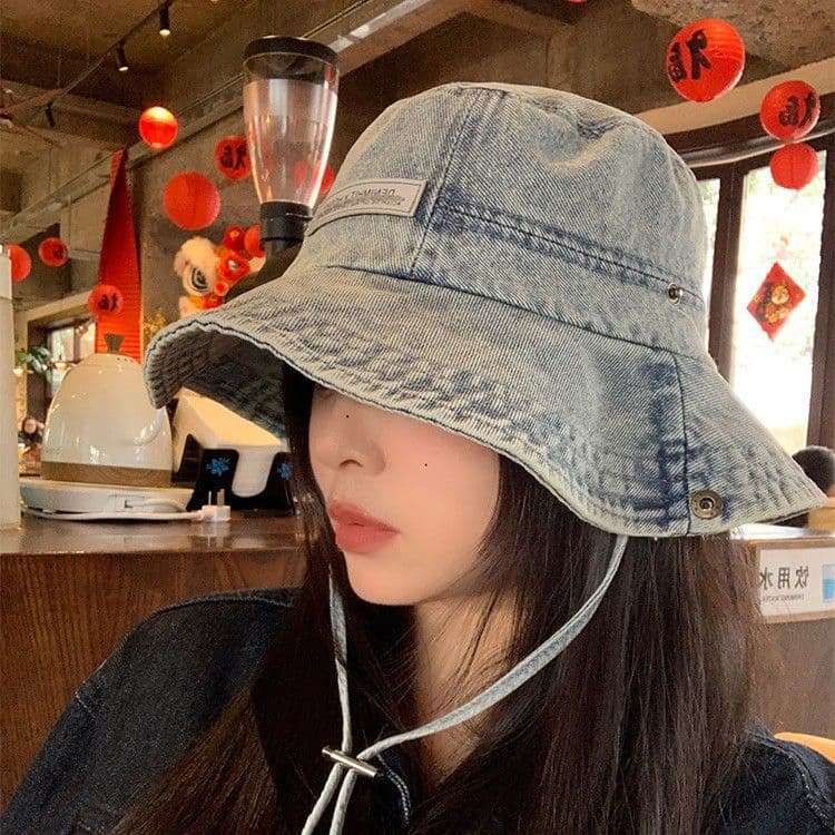 春夏 デニムバケットハット 日焼け対策 男女兼用