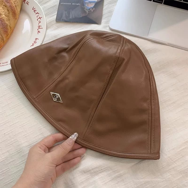 バケットハット 上質感光沢バケットハット