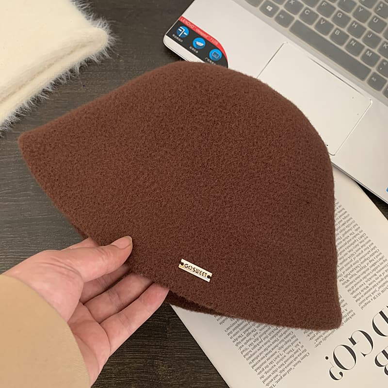バケットハット ふわもこ温かバケットハット