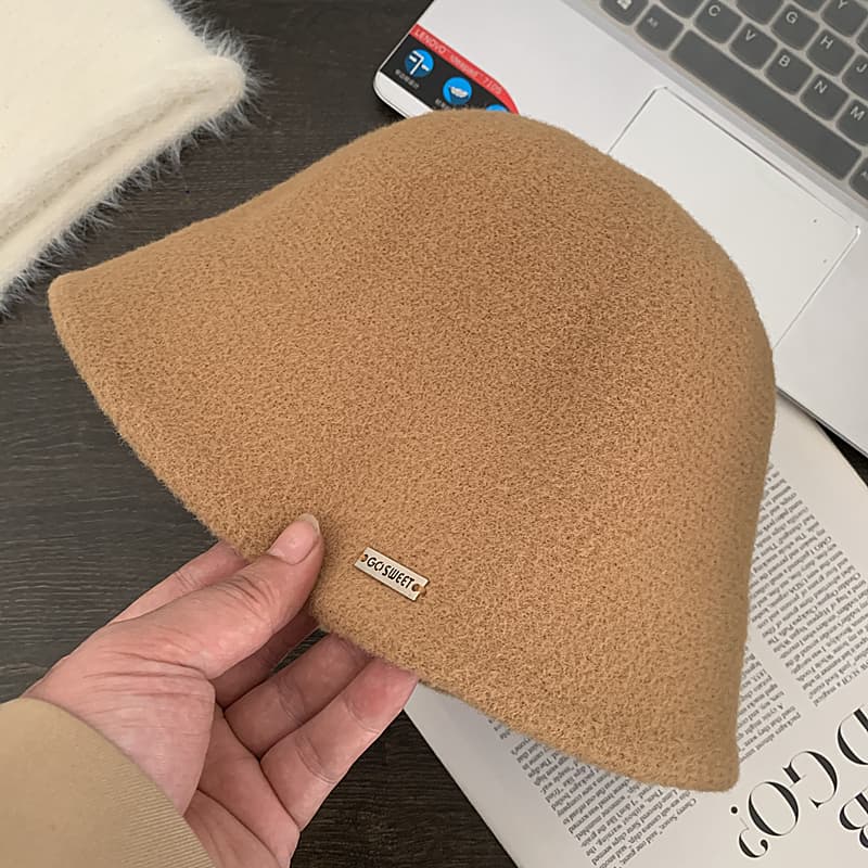 バケットハット ふわもこ温かバケットハット