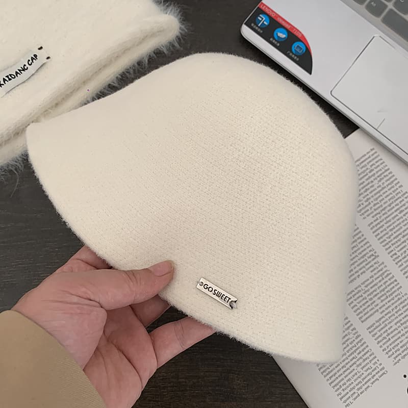 バケットハット ふわもこ温かバケットハット