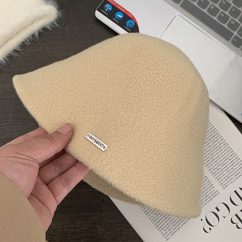 バケットハット ふわもこ温かバケットハット